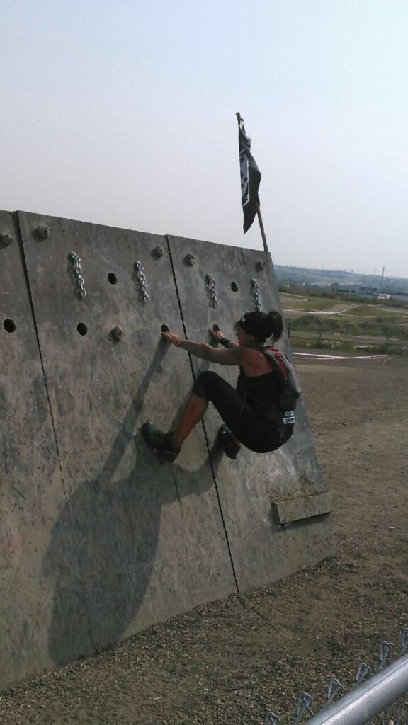 Katie Foster on a Spartan Obstacle